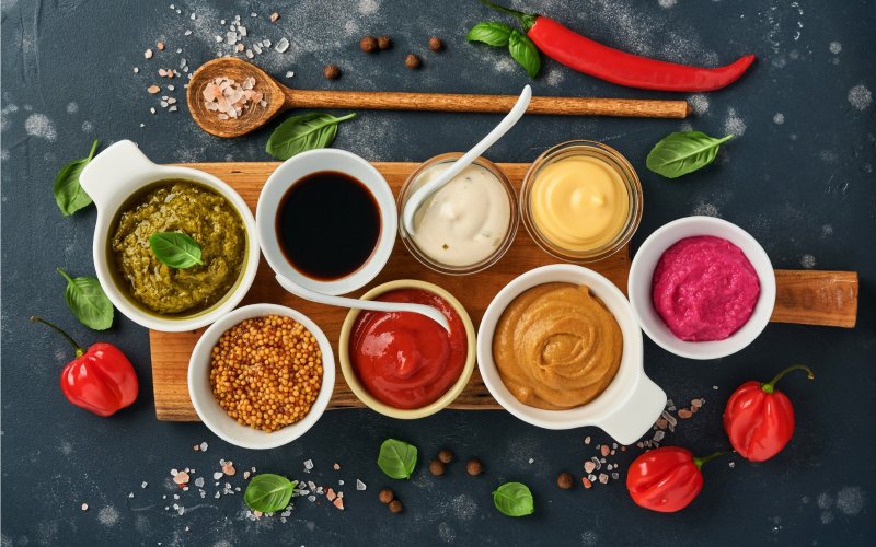 Condiments: naturally gluten-free