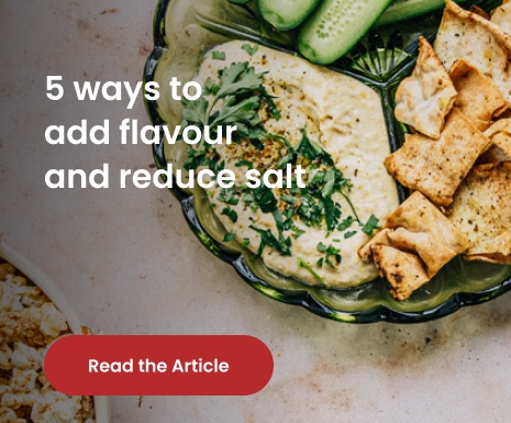 5 ways to add flavour and reduce salt